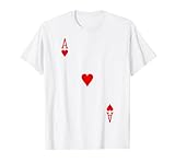 Kartenspiel Spielkarte Herz As Fasching Karneval Fun Kostüm T-Shirt