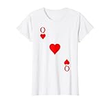 Spielkarte Herz Königin Dame Queen Herzdame Karneval Kostüm T-Shirt