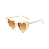 Herz Sonnenbrille Damen Herzbrille Herzen Sonnenbrillen Vintage...