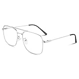 LINVO Brille Ohne Sehstärke für Herren Damen Klassische...