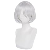 HIROAKIYA 2B Wig, NieR Automata 2B Cosplay Wig with Wig Cap