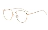 Blaulichtfilter Brille Damen Herren Metall Frame Retro Blockieren...