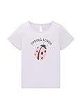 TOM TAILOR Mädchen Kinder T-Shirt mit Print 1035197, Lila, 104-110