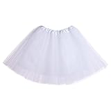 Damen Tütü Rock Minirock Stretch Mini Skater Tutu Rock Erwachsene...