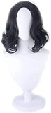 Severus Snape Schwarz Kurze Lockige Stil Cosplay Perücke Professor...