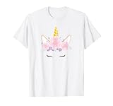 Einhorn-Gesichts T-Shirt | Einhorn Geschenk zum Geburtstag T-Shirt