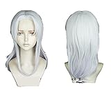 The Dragon Prince Rayla Wigs 60cm Silver White Curly Synthetic Cosplay...