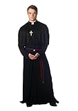 amscan 996197 Schwarzes Heiliger Priester Kostüm für Erwachsene, mit...