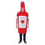 Bristol Novelty AC557 Unisex | Rot Tomatensauce Flasche Kostüm,...
