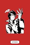 Persona 5 Joker Anime Notebook: Lined College Ruled Paper, Matte...