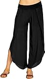 Caspar KHS047 Elegante Damen Sommerhose aus angenehm Leichter Viskose,...