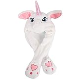 houfujunc Einhorn Horn Hut, Plüsch Einhorn Hut, Beweglicher...