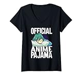 Damen Anime Pyjama Anime Schlafanzug Kawaii Kleidung T-Shirt mit...
