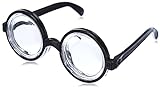 Boland 00371 - Brille Nerd, schwarz, Hornbrille, sympathischer...