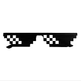 Ba30DEllylelly Mosaik Pixel Brille Sonnenbrille Codierte Sonnenbrille...