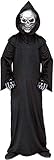 Widmann - Kinderkostüm Dämon, Tunika, holographische Totenkopfmaske...