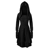 Donasty Gothic Kleid Damen Mittelalter Kleidung Damen Halloween...
