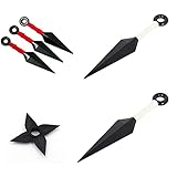 Naruto Shippuden Kunststoff Cosplay Sammlerstück 5 Kunai & Shuriken...