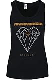 Rammstein Damen Ladies Diamant Tanktop Top, Schwarz (Black 00007),...