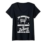 Damen Zebra-tier-tropen-wildnis-kostüm-geschenk-zoo-streifen T-Shirt...
