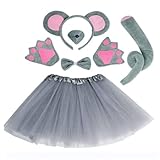 baotongle Maus Kostüm Set Ohren/Schwanz/Fliege Tutu Tierkleid Set...