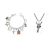 Shuanghao Armband und Halskette for Fans of M J Handmade Alloy Armband...