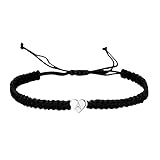 Damen Mädchen Bohemian Armbänder Verstellbar mit 26-Buchstaben,Herz...