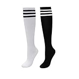 CHIC DIARY Kniestrümpfe Damen Mädchen Fußball Sport Socken College...