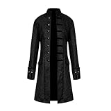 Herren Jacke Frack Mittelalter Gothic Steampunk Gehrock Mantel...