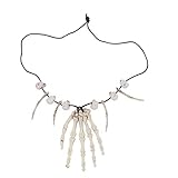 Amosfun Schädel Anhänger Halskette Skelett Kopf Hand Knochen Charme...