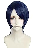 WHBHD P5 Persona 5 Yusuke Kitagawa Yuusuke Short Blue Mixed...