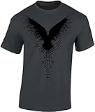 Wikinger Shirt Herren : Schattenrabe - Rabe T-Shirt Wikinger Geschenke...
