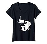 Damen Watchmen Rorschach Mask and Symbol T-Shirt mit V-Ausschnitt