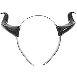 Minkissy Halloween Horn Stirnband Harz Kunststoff Cosplay Ochse Stier...