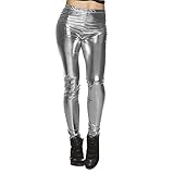 Boland - Leggings Glance, Silber, glänzend, Stretch, Blickdicht, für...