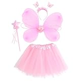 SOIMISS Fee Prinzessin Tutu Kostüm Set Schmetterling Kostüm Set mit...