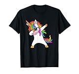 Dab Einhorn T-Shirt Dabbing Unicorn Sonnenbrille Regenbogen