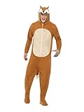 Smiffys Unisex Kostüm Fuchs Overall mit Kapuze Karneval Fasching Gr.L