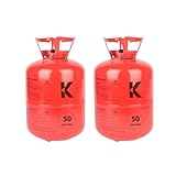 Helium-Flasche für Luftballons 100 – große Einweg-Heliumflasche (2...