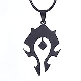 World Of Warcraft Horde Alliance Abzeichen Halskette Edelstahl...