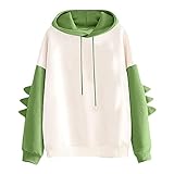 Sweatshirts Damen Kapuzenpullover Damen Kawaii Dino Hoodie Y2k Hoodie...