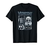Wednesday Dark Dancing Queen Wednesday Panels & Logo T-Shirt