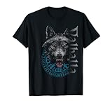 Walhalla Wolf Wölfe Odins Runen Nordischer Kompass Wikinger T-Shirt