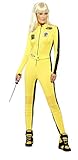 Kill Bill Kostüm gelb mit Overall u. Schwert, Medium