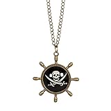 Boland 74148 - Halskette Pirat, Modeschmuck mit Anhänger, für...