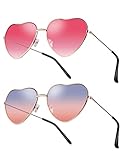 Kiiwah 2 Paare Sonnenbrillen Damen Herz Geformt Sonnenbrille...