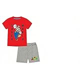 SUPER MARIO Nintendo Schlafanzug Pyjama Set kurz Gr.128