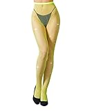 MengPa Damen Netzstrümpfe Strass-Strumpfhose Hohe Taille...