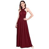 FYMNSI Damen Multiway Lange Abendkleid Hochzeit Brautjungfernkleid...