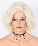 LeMarnia Damen Perücke Marilyn Monroe Cosplay Kostüme Perücke...